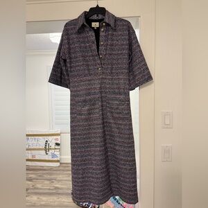 Tuckernuck Textured Multicolor Jacket with Gold Buttons